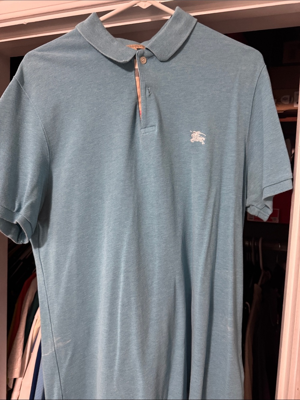 Classic Light Blue Polo Shirt - Men